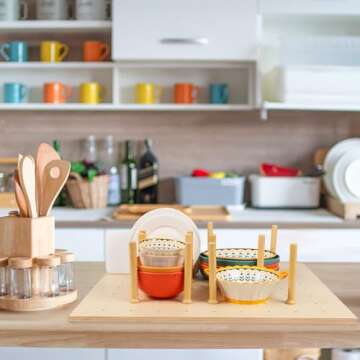 Mezurun Pegboard Drawer Organizer（30×21in） Peg Board for Drawers,Peg Board Drawer Organizer Kitchen Pegboard Adjustable Pegboard Drawer Divider Organizer Adjustable Trimmable，Wood Pegboard Wooden Peg