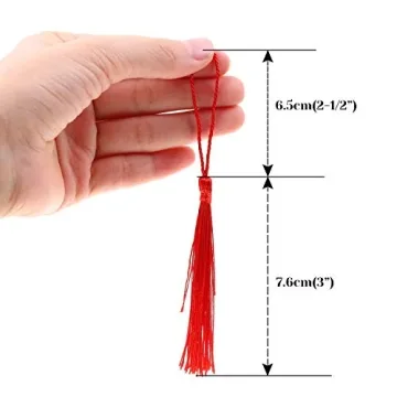 Cridoz 120Pcs Silky Bookmark Tassels in 30 Colors