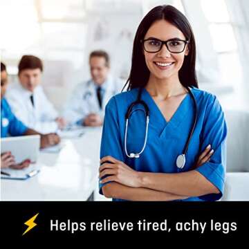 FUTURO Ultra Sheer Pantyhose for Women, Large Size, Mild Compression (8-15 mm/Hg), Improves Circulation to Minimize Swelling, Relieves Tired & Achy Legs, Reinforced Toe & Heel (71018FCNEN)