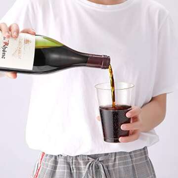 JOLLY CHEF 14 oz 50 Pack Gold Plastic Cups, Disposable Gold Glitter Plastic Cups Tumblers, Ideal for Wedding Halloween, Thanksgiving, Christmas Parties