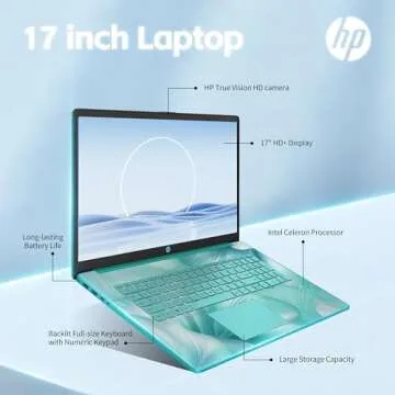 HP 17" Laptop - Intel Celeron, 8GB RAM, 256GB SSD