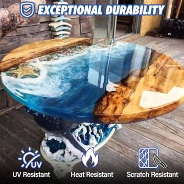 Shabebe Crystal Clear Deep Pour Epoxy Resin Kit 3 Gallon