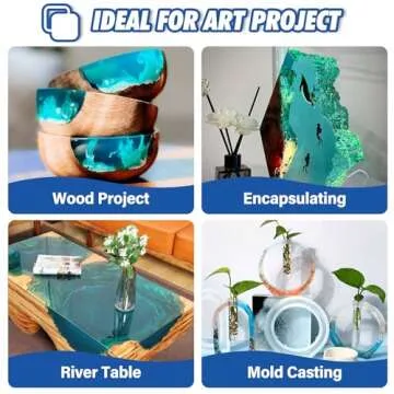 Shabebe Crystal Clear Deep Pour Epoxy Resin Kit 3 Gallon