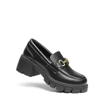DREAM PAIRS Women’s Chunky Loafers - Stylish & Comfy