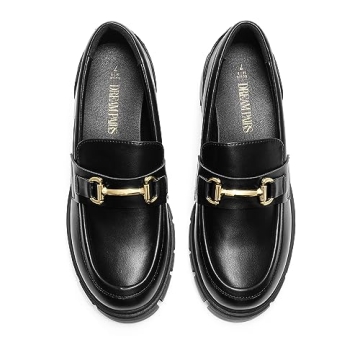 DREAM PAIRS Women’s Chunky Loafers - Stylish & Comfy