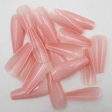 Elegant 100pc Colored Coffin Press on Nails for Women