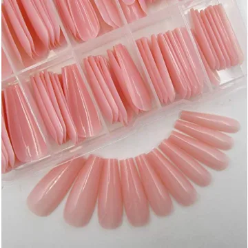 Elegant 100pc Colored Coffin Press on Nails for Women