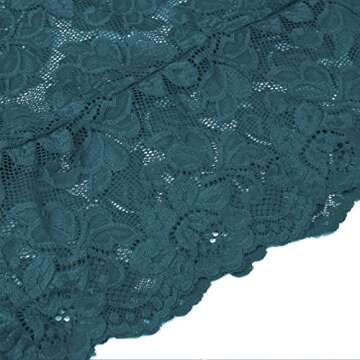 Gladiolus Womens Lingerie Lace Babydoll Sexy Deep V Halter One Piece Lingerie Dress Blue XL