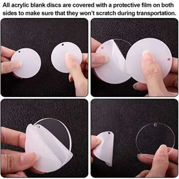 Duufin Acrylic Keychain Blanks for DIY Projects