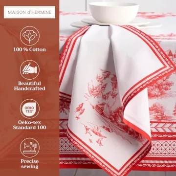 Maison d'Hermine Cotton 20x20 Napkin Set - Vibrant & Washable