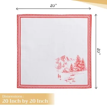 Maison d'Hermine Cotton 20x20 Napkin Set - Vibrant & Washable