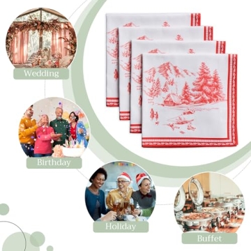 Maison d'Hermine Cotton 20x20 Napkin Set - Vibrant & Washable