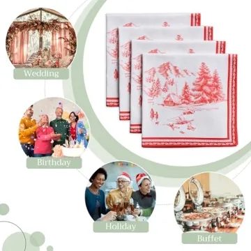 Maison d'Hermine Cotton 20x20 Napkin Set - Vibrant & Washable