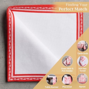 Maison d'Hermine Cotton 20x20 Napkin Set - Vibrant & Washable