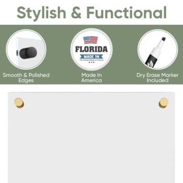 Professional Dry Erase Weekly Planner - Stylish Organization