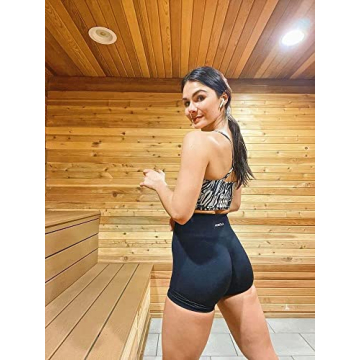 AUROLA Women's Seamless Scrunch Workout Shorts High Waist