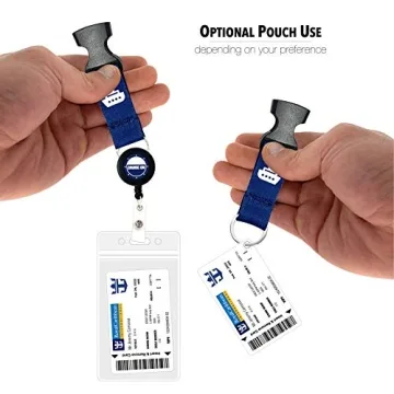 Cruise On Cruise Lanyard for Ship Cards - 2 Pack with ID Holder, Key Card Lanyard for Cruise Ship Cards Retractable Badge & Waterproof Cruise Card Holder - Cruise Essentials 2024 & 2025 (Navy Blue)