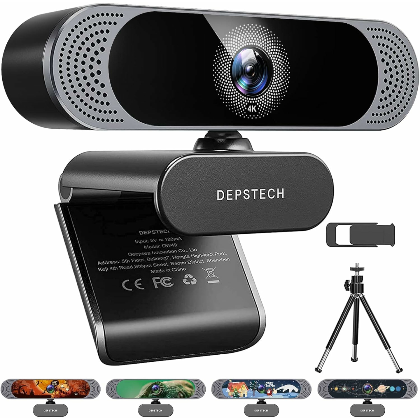 4K Webcam with 8MP Sony Sensor and Autofocus