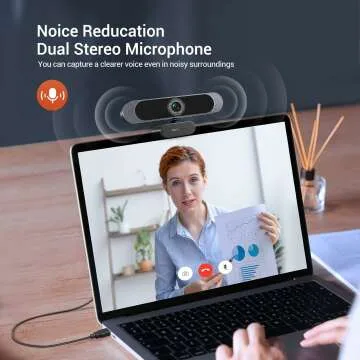 4K Webcam with 8MP Sony Sensor and Autofocus