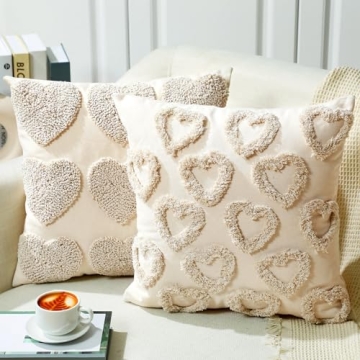 Beeveer Valentine Throw Pillow Covers for Home Decor