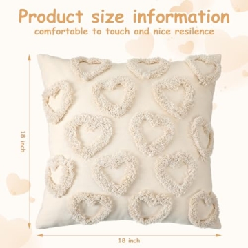 Beeveer Valentine Throw Pillow Covers for Home Decor