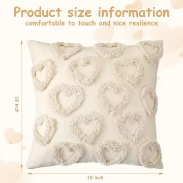 Beeveer Valentine Throw Pillow Covers for Home Decor