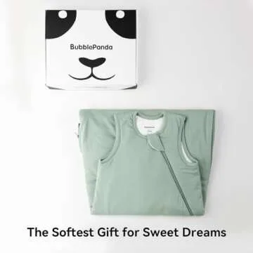 Rayon Made from Bamboo Sleep Sack 0-6 Months 1.0 Tog Ultra Soft Baby Wearable Blanket 0-3 Months Sleeping Sack 3-6 Months for Infant Newborn Babies Unisex Girl Boy 2-Way Zipper Breathable Lightweight