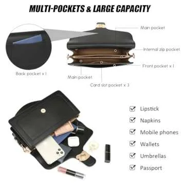 Travistar Women's Faux Leather Satchel Handbag - Stylish and Compact