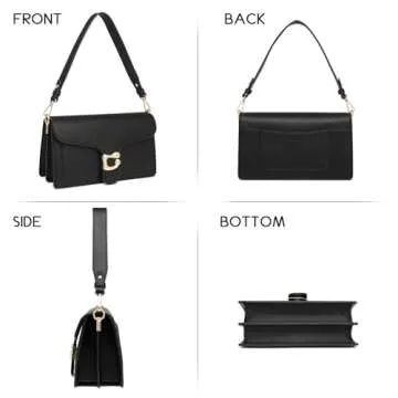 Travistar Women's Faux Leather Satchel Handbag - Stylish and Compact