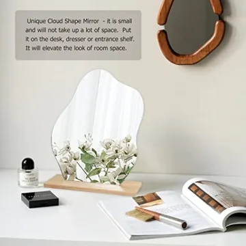 Stylish Irregular Acrylic Cloud Mirror for Home Decor