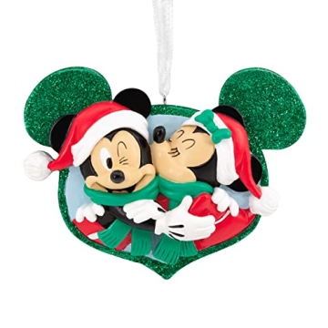 Hallmark Disney Minnie Kissing Mickey Christmas Ornament (0003HCM1249)