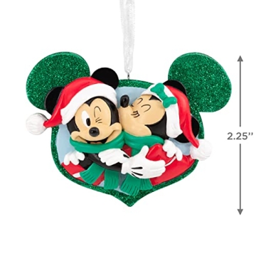 Minnie Kissing Mickey Ornament for Disney Lovers