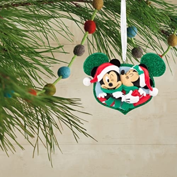 Minnie Kissing Mickey Ornament for Disney Lovers