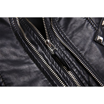 Stylish Chouyatou Faux Leather Jacket for Modern Women