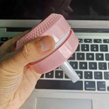 Cordillum Battery Operated Desktop Vacuum Cleaner, Mini Table dust Sweeper Energy Saving, Cleaning Hairs, Crumbs, Computer Keyboard of Gifts for Kids，Including Brushe and Nozzle