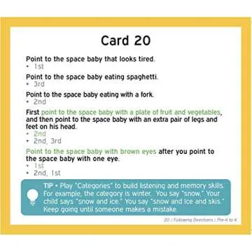 TestingMom.com Gifted Learning Flash Cards – Following Directions for Pre-K – Kindergarten – Educational Practice for CogAT Test, Iowa Test (ITBS), OLSAT Test, NYC Gifted and Talented, WPPSI, AABL