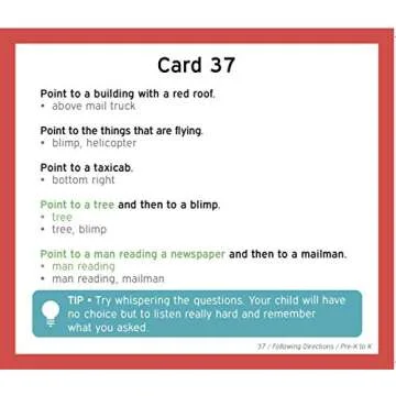 TestingMom.com Gifted Learning Flash Cards – Following Directions for Pre-K – Kindergarten – Educational Practice for CogAT Test, Iowa Test (ITBS), OLSAT Test, NYC Gifted and Talented, WPPSI, AABL