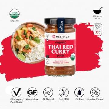 Mekhala Organic Thai Red Curry Paste, 3.53 oz