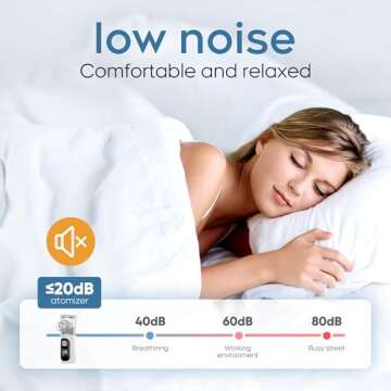 LUECAEL Nebulizer Machine for Adults & Kids - Portable Nebulizer for Breathing with Mask,Spacer, Desktop Asthma Compressor &Jet &Ventilator Nebulizer