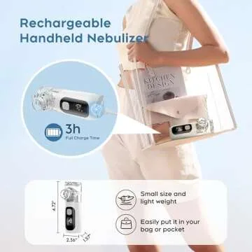 LUECAEL Nebulizer Machine for Adults & Kids - Portable Nebulizer for Breathing with Mask,Spacer, Desktop Asthma Compressor &Jet &Ventilator Nebulizer