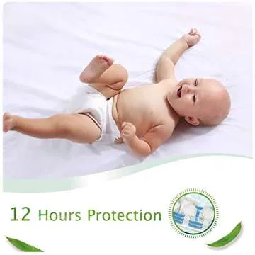 ECO BOOM Natural Bamboo Diapers for Infants Size 4