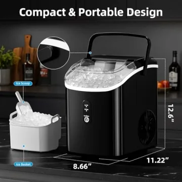 Nugget Countertop Ice Maker: 34Lbs/24H Soft Chewable Ice