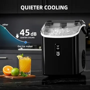 Nugget Countertop Ice Maker: 34Lbs/24H Soft Chewable Ice