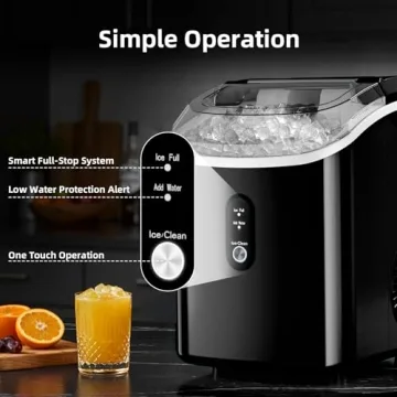 Nugget Countertop Ice Maker: 34Lbs/24H Soft Chewable Ice