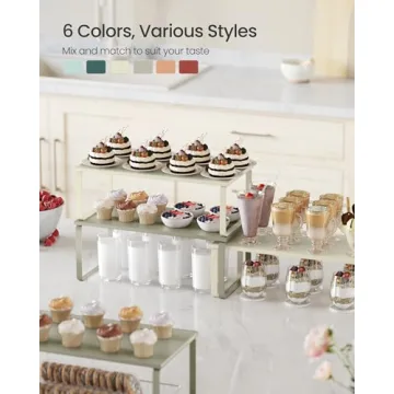 SONGMICS Kitchen Organizer Shelf Set for Stylish Storage