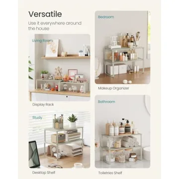 SONGMICS Kitchen Organizer Shelf Set for Stylish Storage