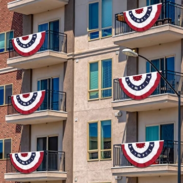 Shop American Pleated Fan Flag - Patriotic 4th of July Decor