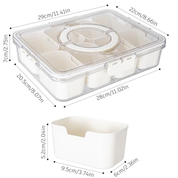 Dingerjar: Portable Snack Container with Removable Compartments