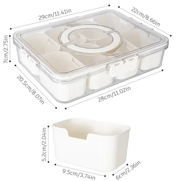 Dingerjar: Portable Snack Container with Removable Compartments