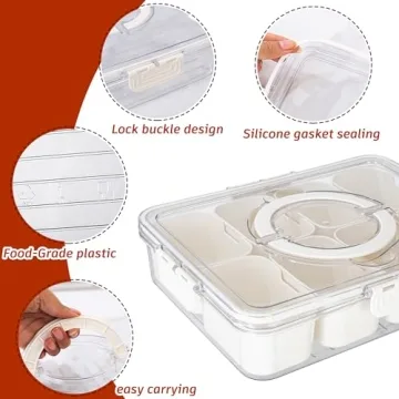 Dingerjar: Portable Snack Container with Removable Compartments